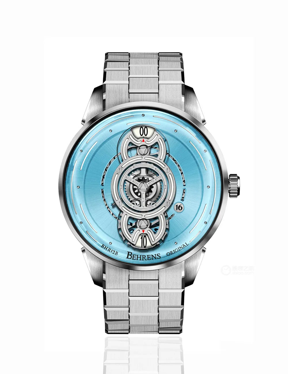 BEHRENS "SPACE TRAVELLER" AUTOMATIC ICY BLUE (BRACELET) - Red Army Watches