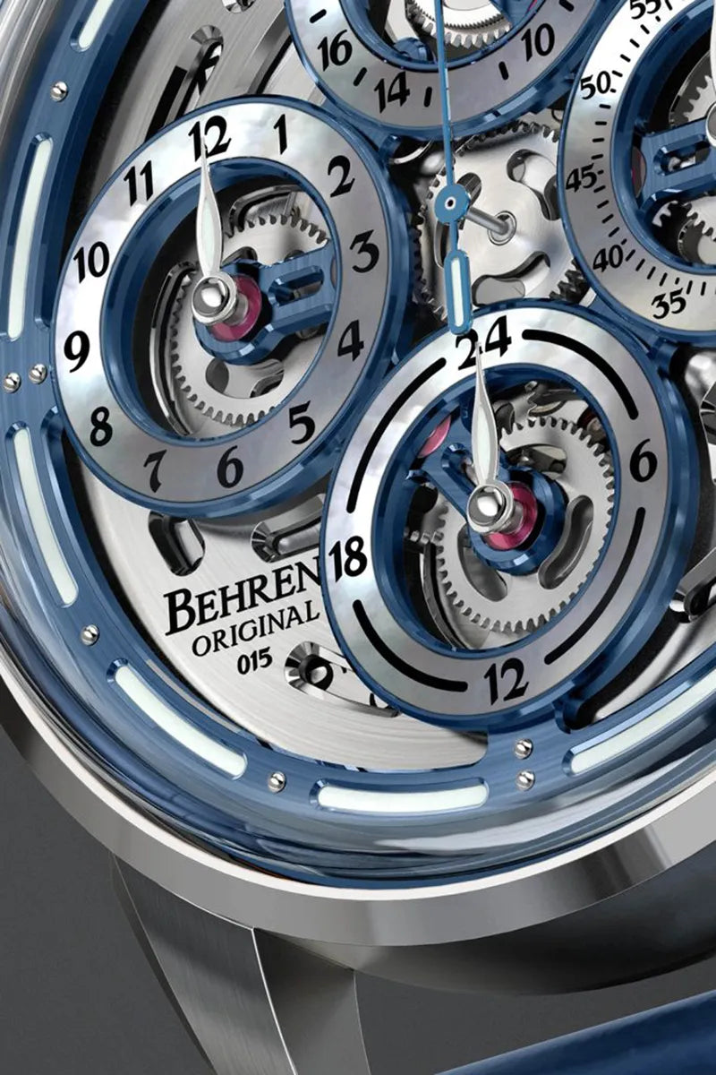 BEHRENS “NAVIGRAPH” AUTOMATIC BLUE GMT - Red Army Watches