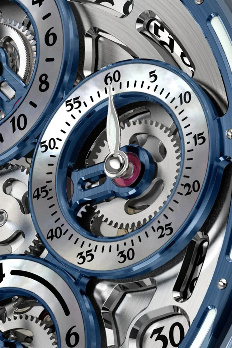 BEHRENS “NAVIGRAPH” AUTOMATIC BLUE GMT - Red Army Watches