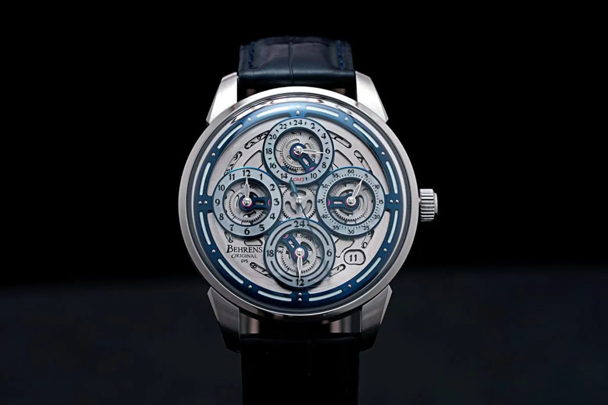 BEHRENS “NAVIGRAPH” AUTOMATIC BLUE GMT - Red Army Watches