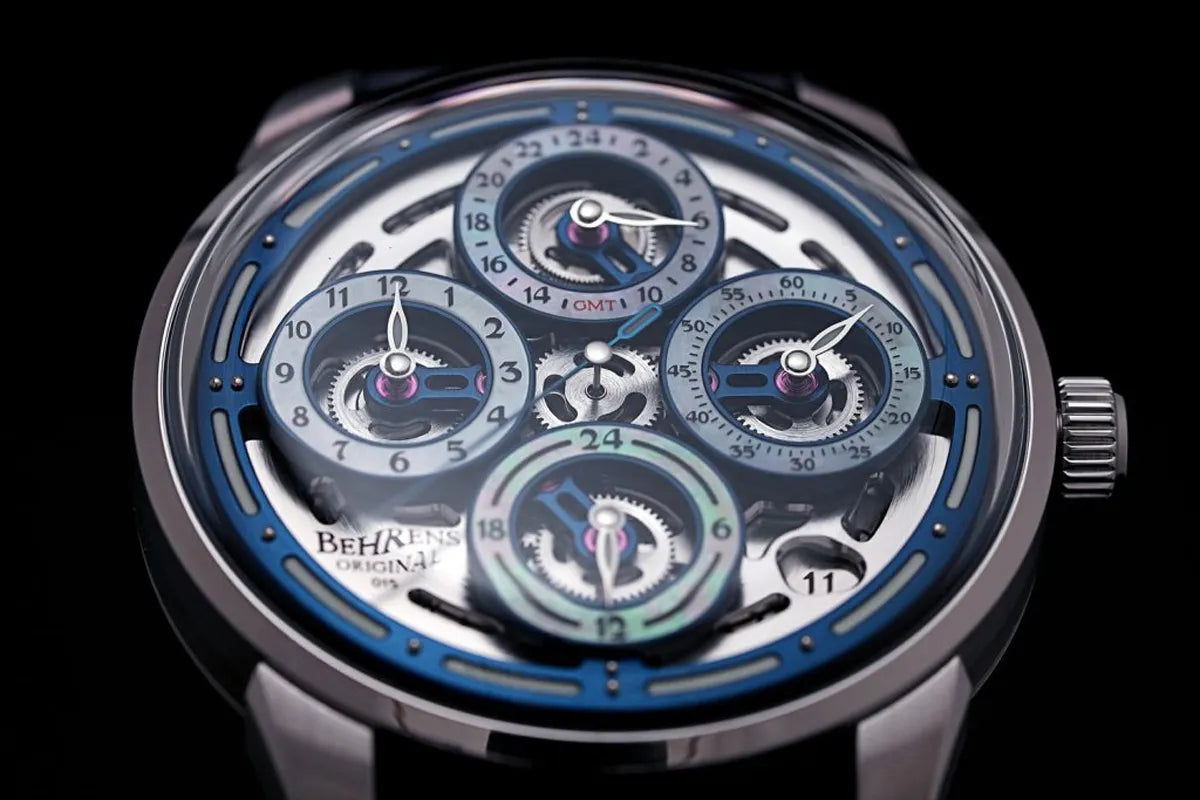 BEHRENS “NAVIGRAPH” AUTOMATIC BLUE GMT - Red Army Watches