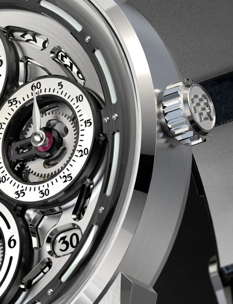 BEHRENS “NAVIGRAPH” AUTOMATIC GREY GMT - Red Army Watches