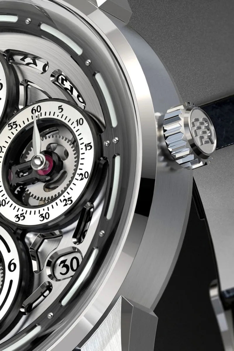 BEHRENS “NAVIGRAPH” AUTOMATIC GREY GMT - Red Army Watches