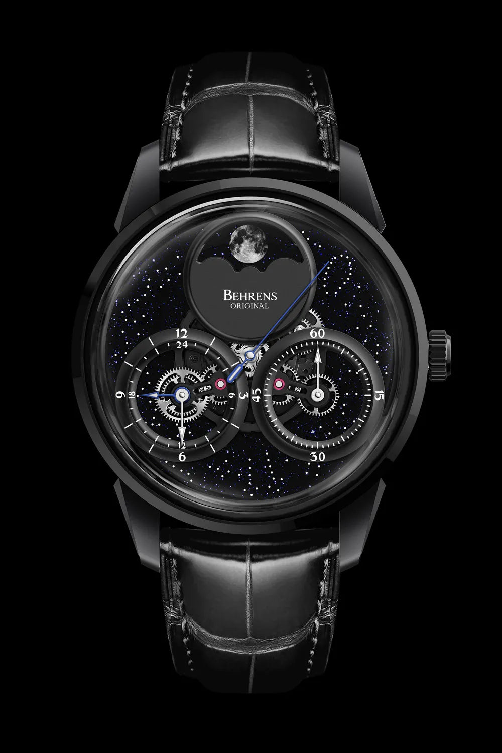 BEHRENS "CONSTELLER" AUTOMATIC BLUE AVENTURINE PVD - Red Army Watches