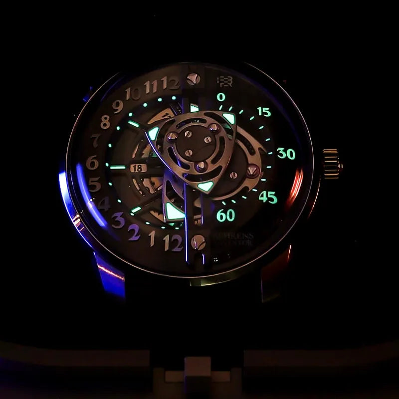 BEHRENS "ROTARY" AUTOMATIC BLACK - Red Army Watches