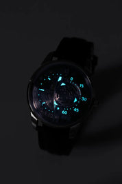 BEHRENS "ROTARY" AUTOMATIC BLACK - Red Army Watches