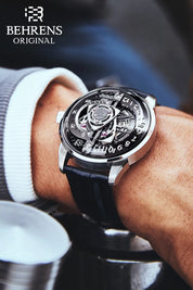 BEHRENS "ROTARY" AUTOMATIC BLACK - Red Army Watches