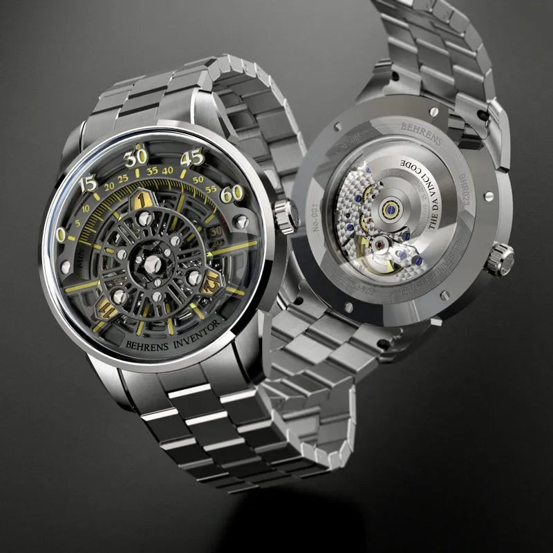 BEHRENS “DA VINCI CODE” AUTOMATIC GREY - Red Army Watches