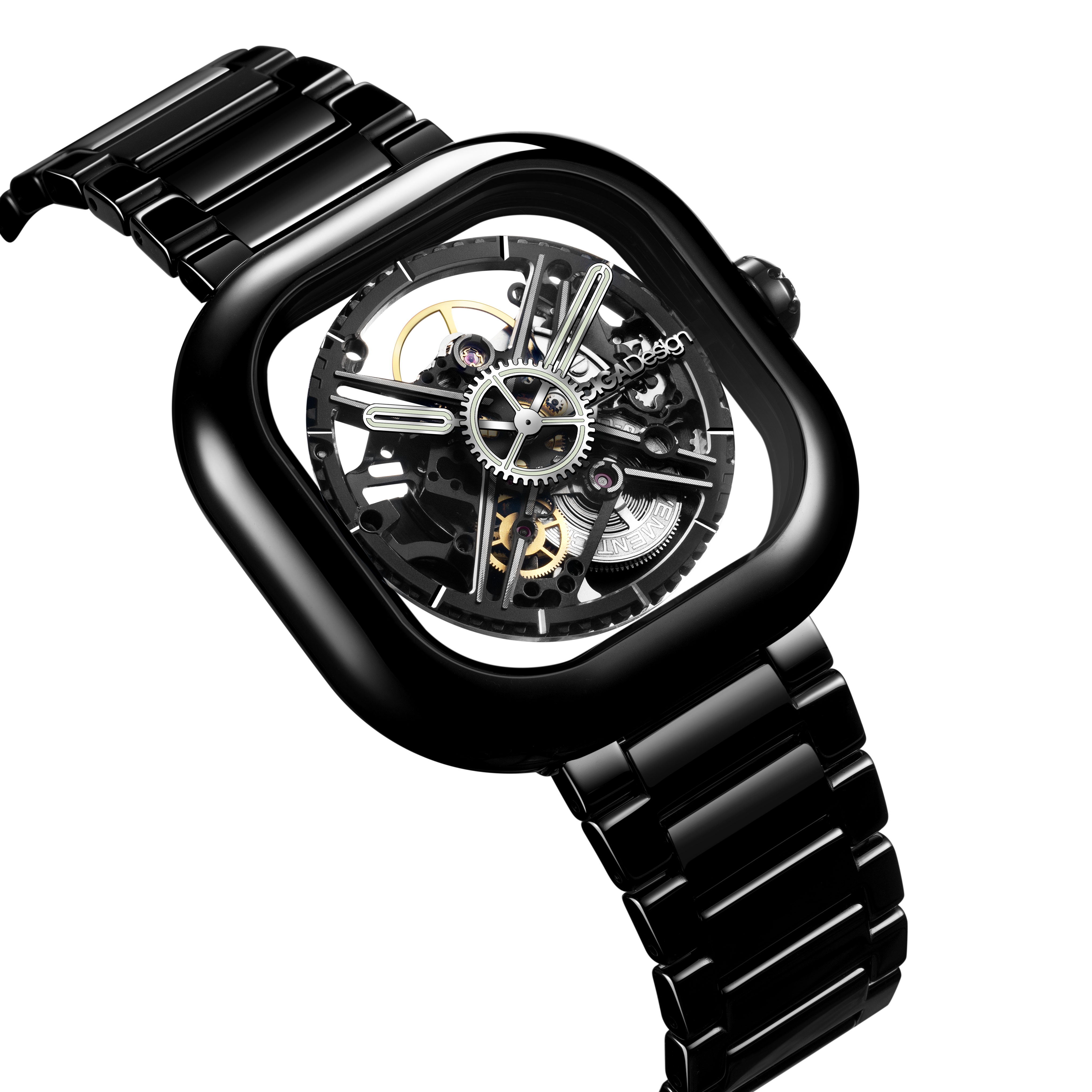 CIGA Design  Y Series · Eastern Jade - Black Mechanical Watch - Red Army Watches