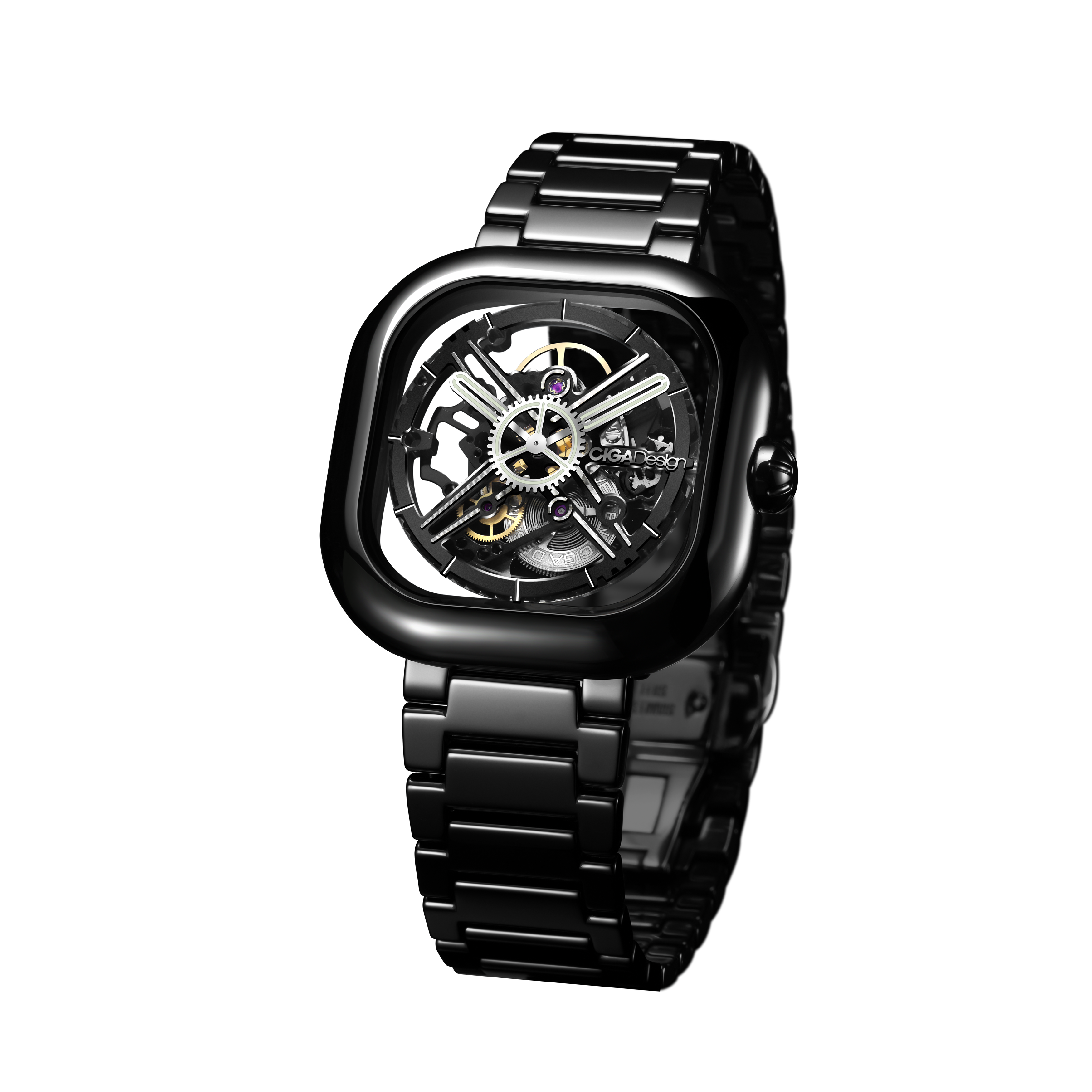 CIGA Design  Y Series · Eastern Jade - Black Mechanical Watch - Red Army Watches