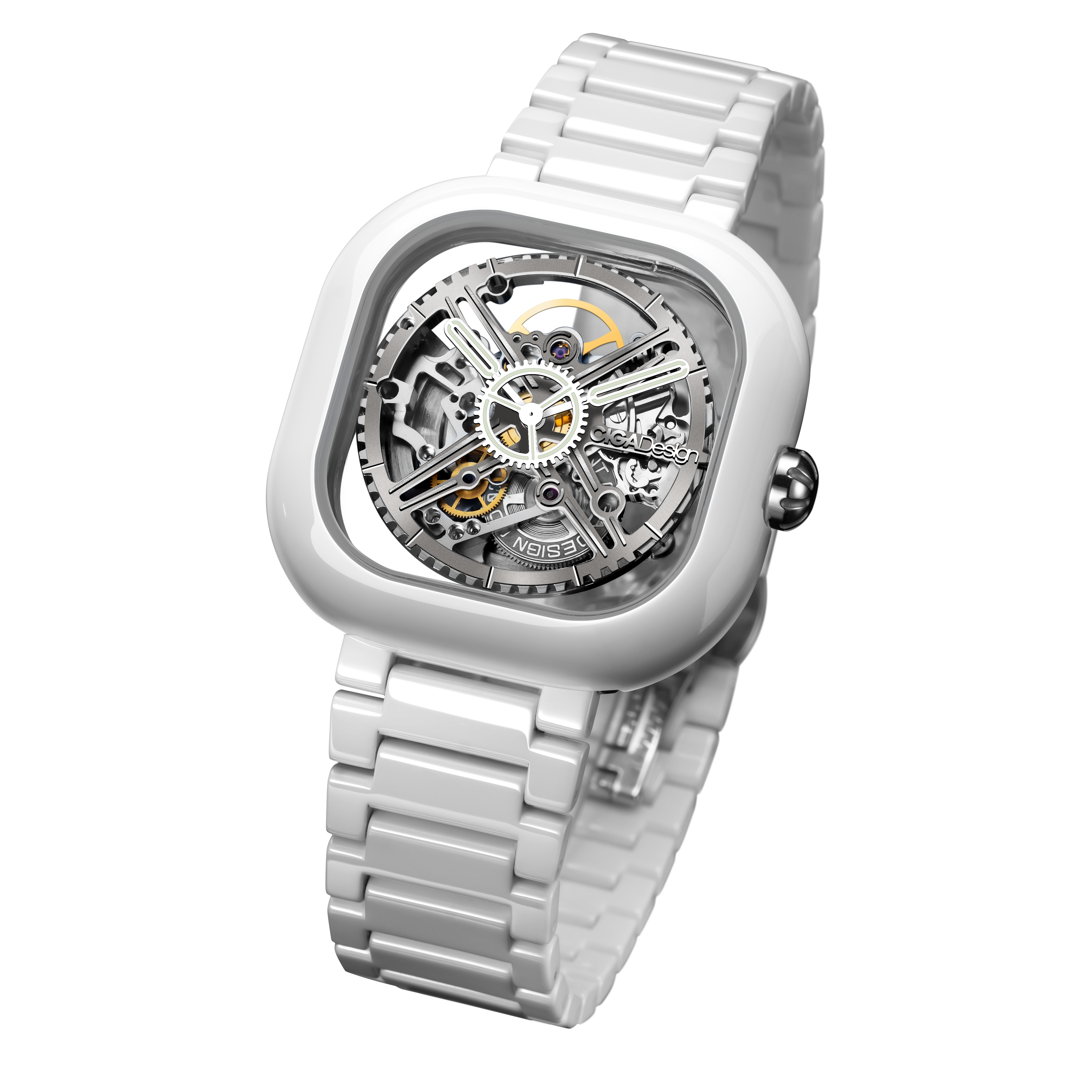 CIGA Design  Y Series · Eastern Jade - White Mechanical Watch - Red Army Watches