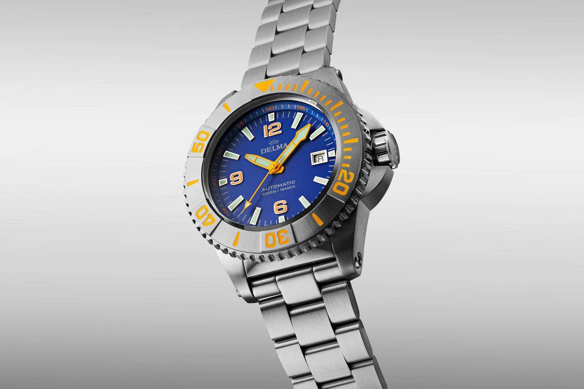 DELMA Blue Shark IV 41701.760.6.044 - Red Army Watches