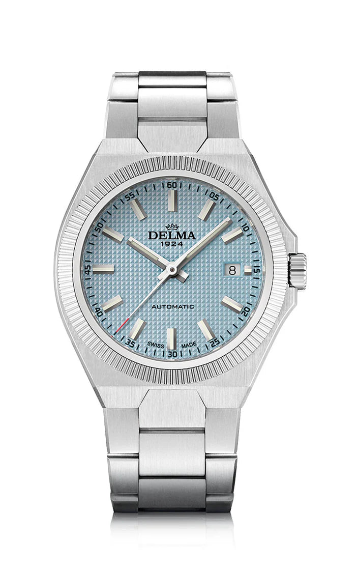 DELMA Midland Automatic Ice Blue Red Army