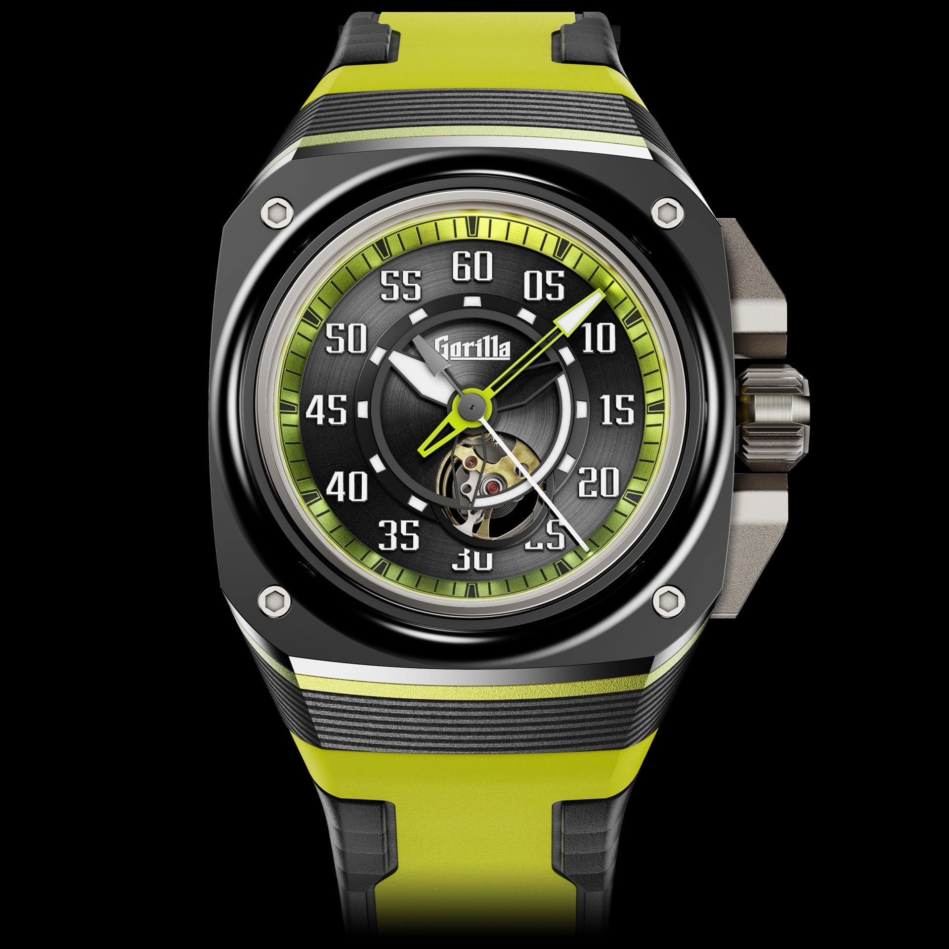 GORILLA Fastback Carbon Acid Green V.2 - Red Army Watches