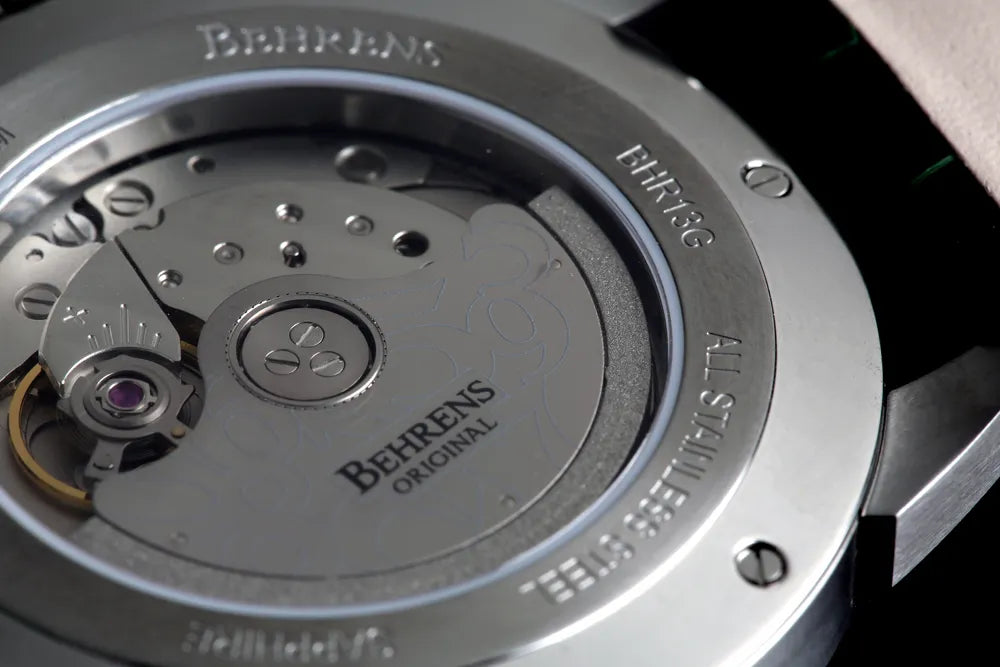 BEHRENS "STARTREK" AUTOMATIC BLUE AVENTURINE - Red Army Watches