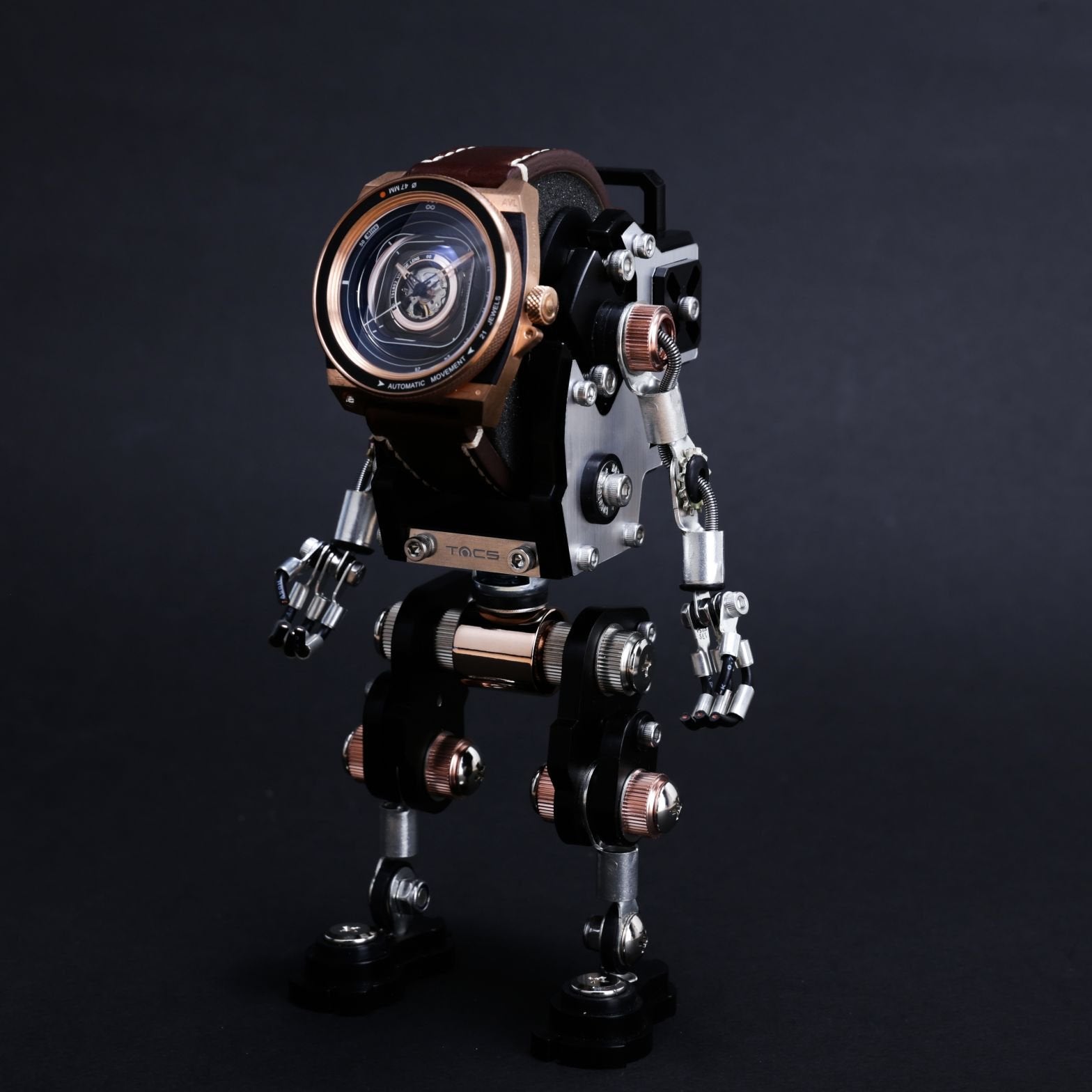 TACS Automatic Vintage Lens II Bronze X Robotoys - Red Army Watches