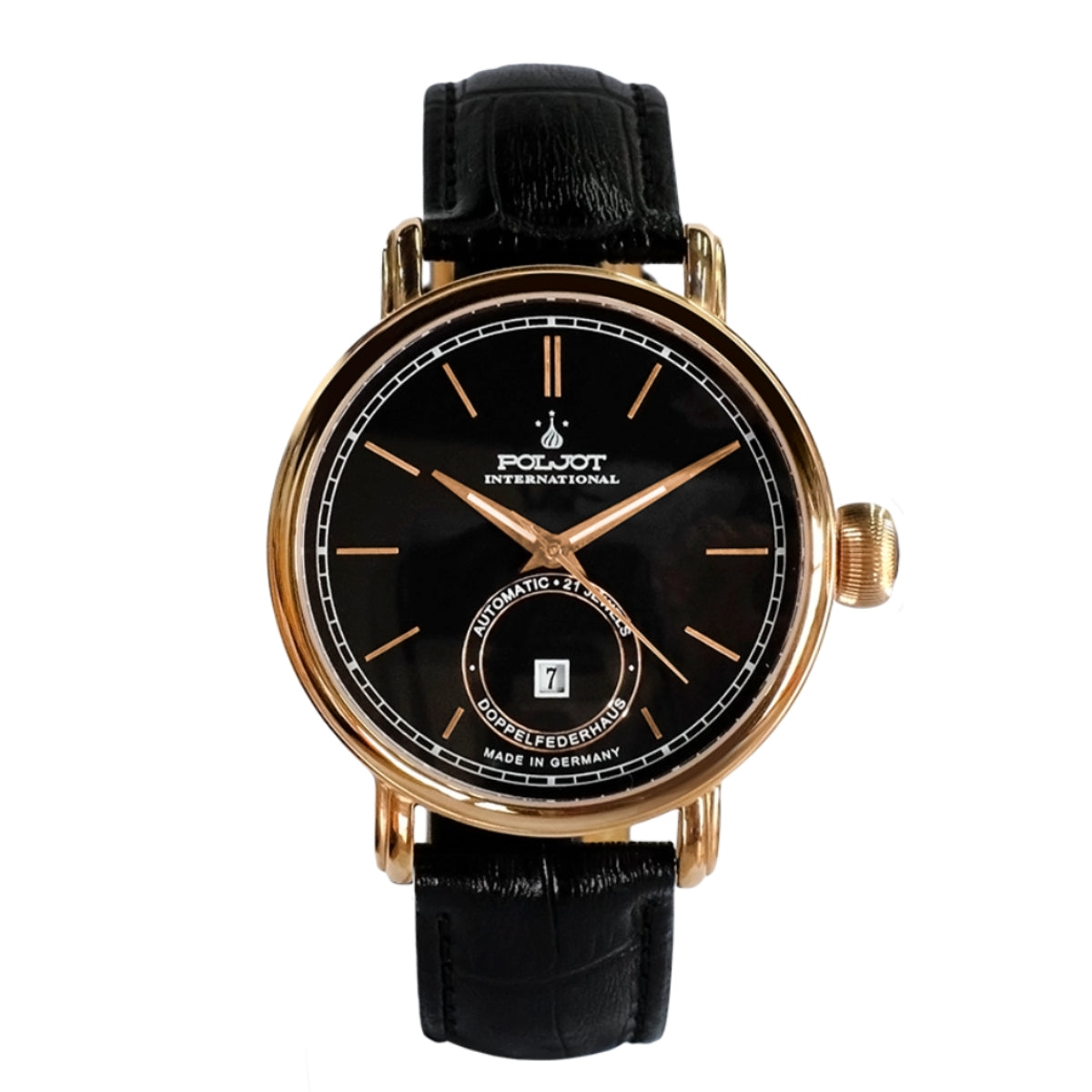 POLJOT INTERNATIONAL Yaroslav Black Rose Gold 2416.1540994 - Red Army Watches