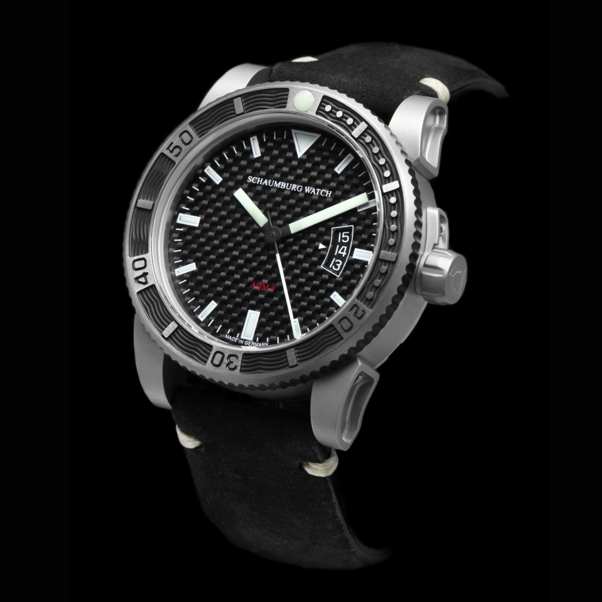 SCHAUMBURG AQM4 Carbon - Red Army Watches