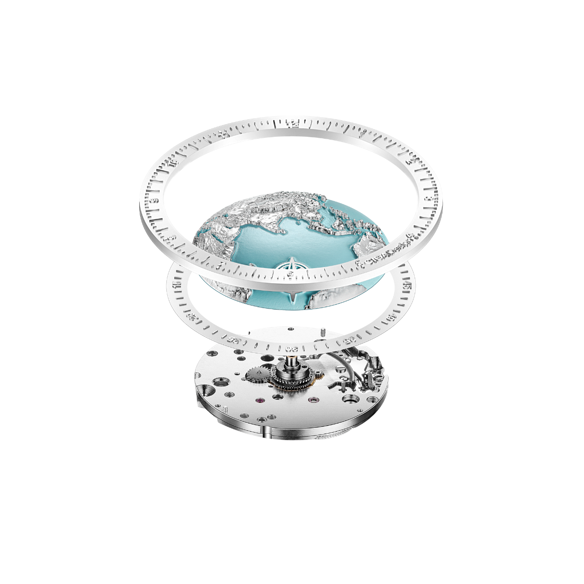 CIGA Design U-Series Blue Planet Ceramic Watch- Ice Age - Red Army Watches