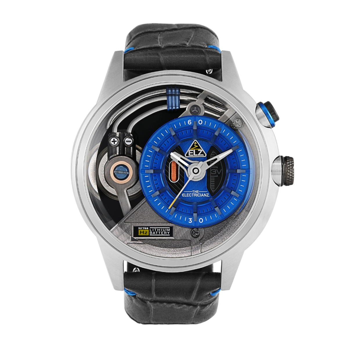 The ELECTRICIANZ Stone Z 45mm Leather - Red Army Watches
