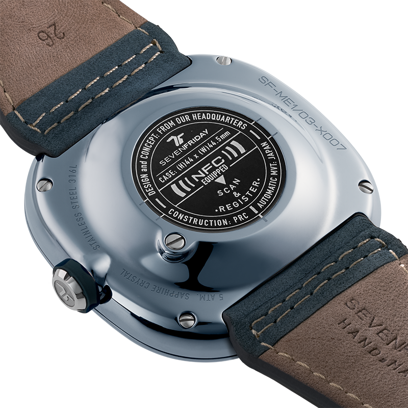 SEVENFRIDAY ME3/01 "STONE BLUE" - Red Army Watches