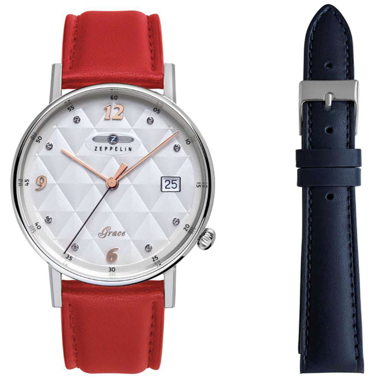 ZEPPELIN LADIES' QUARTZ WATCH WITH DATE AND 7441-1 - Red Army Watches