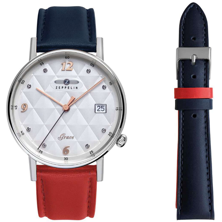 ZEPPELIN LADIES' QUARTZ WATCH WITH DATE AND 7441-1 - Red Army Watches