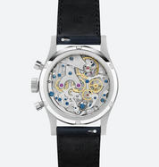 BALTIC BICOMPAX 003 SALMON (STITCHED SAFFIANO BLACK) - Red Army Watches