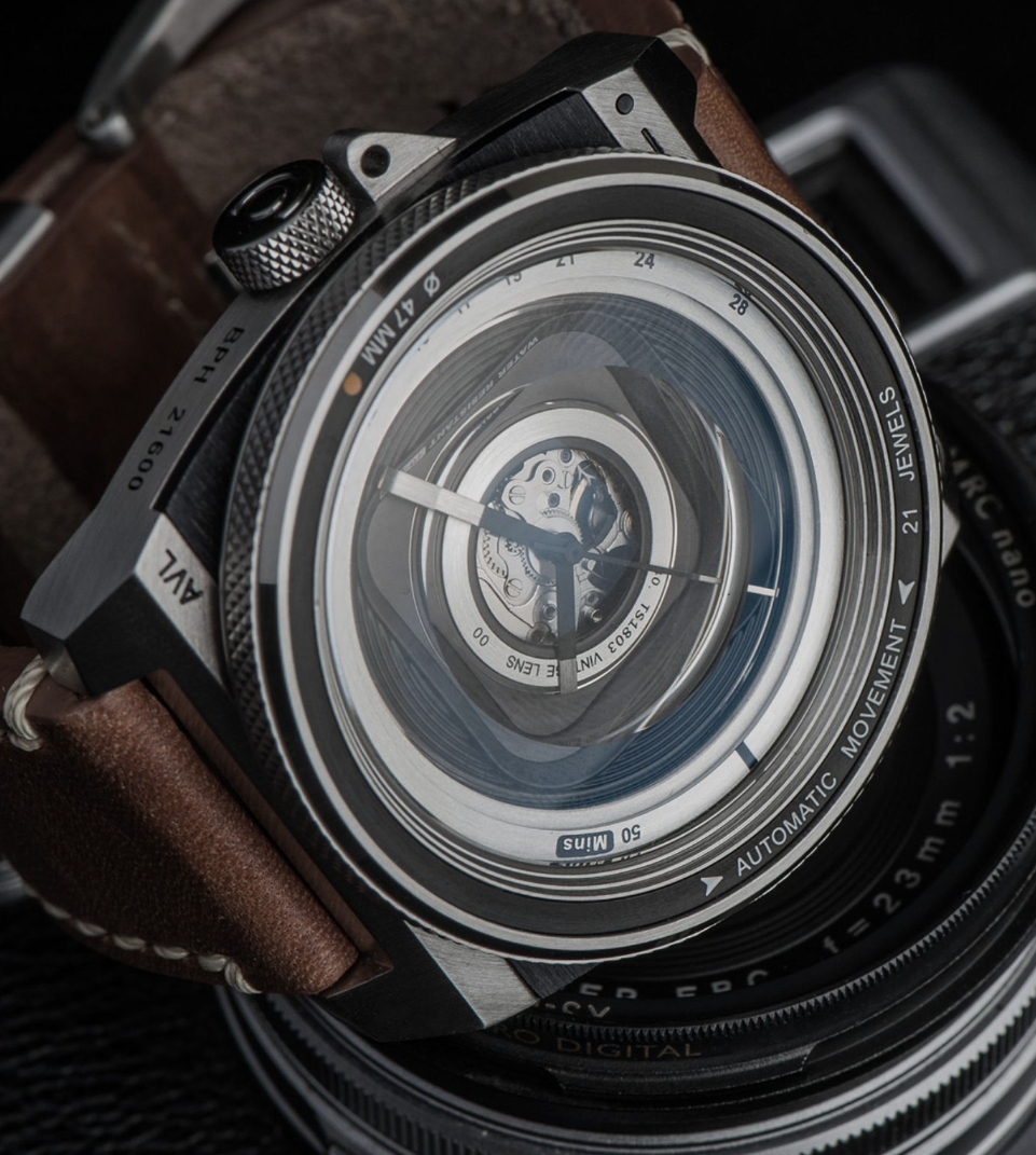 TACS Automatic Vintage Lens II - Vintage Brown A with Boxset - Red Army Watches