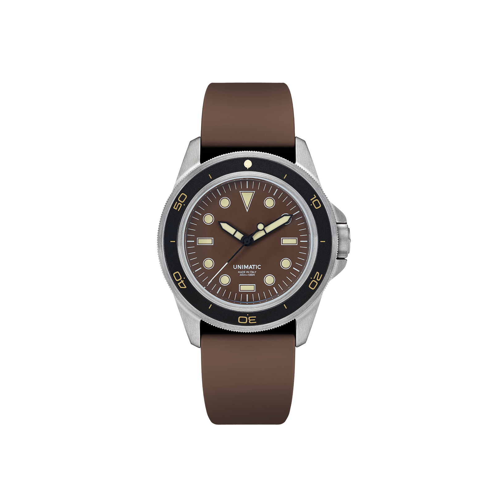 UNIMATIC U1-DHBR Tropic Brown Heritage Diver - Red Army Watches