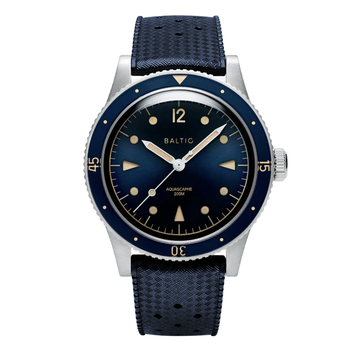 BALTIC AQUASCAPHE CLASSIC BLUE GILT (BLUE RUBBER) - Red Army Watches