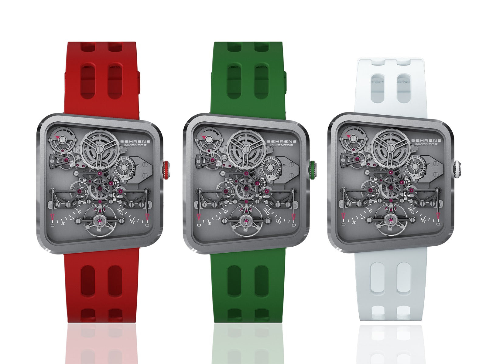 BEHRENS "ULTRALIGHT" MANUAL WIND (20G TITAN MODEL) GREEN - Red Army Watches