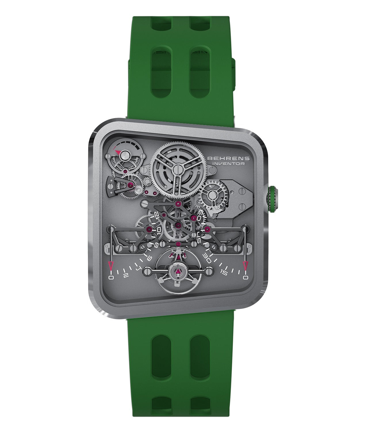 BEHRENS "ULTRALIGHT" MANUAL WIND (20G TITAN MODEL) GREEN - Red Army Watches