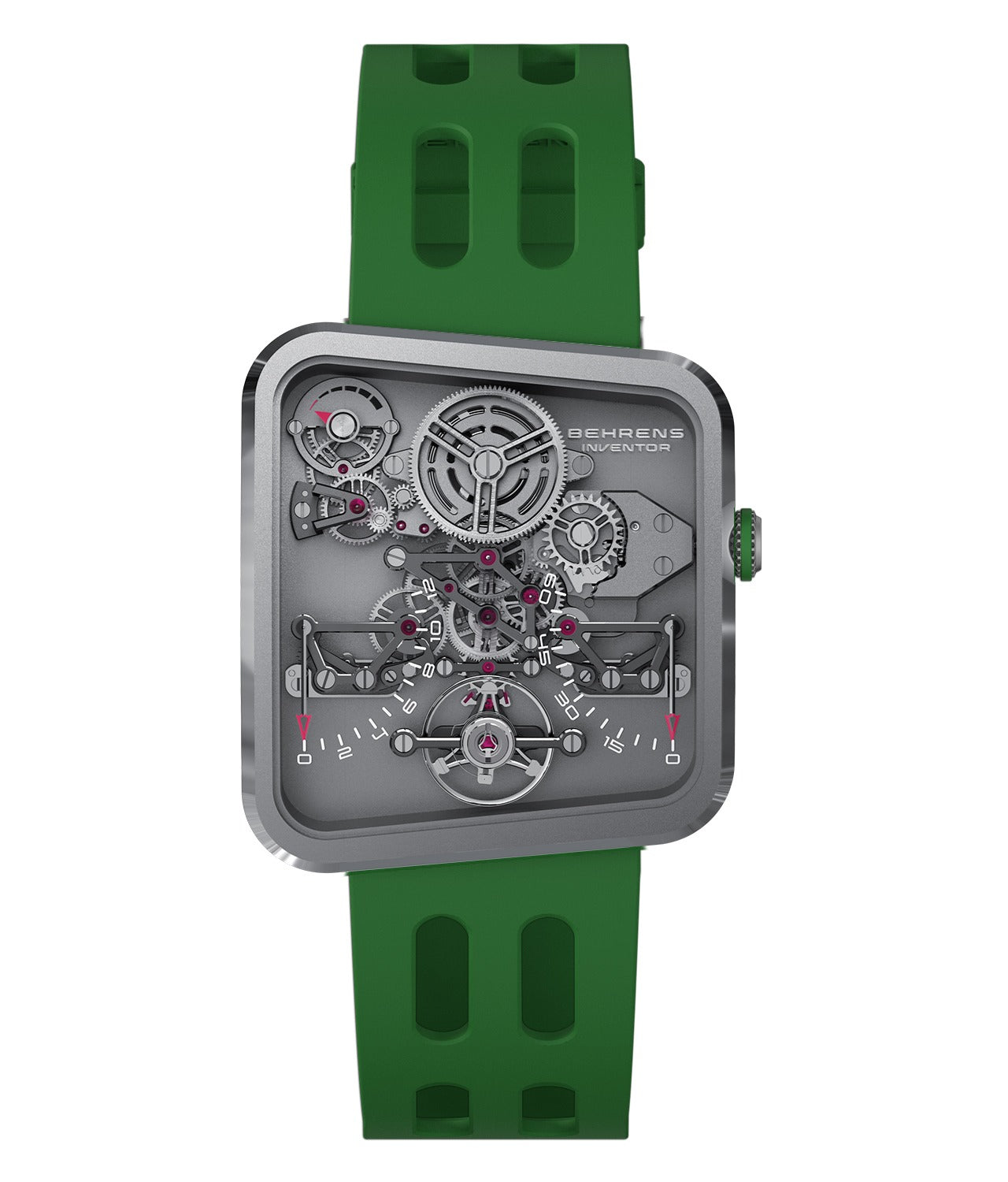 BEHRENS "ULTRALIGHT" MANUAL WIND (20G TITAN MODEL) GREEN - Red Army Watches