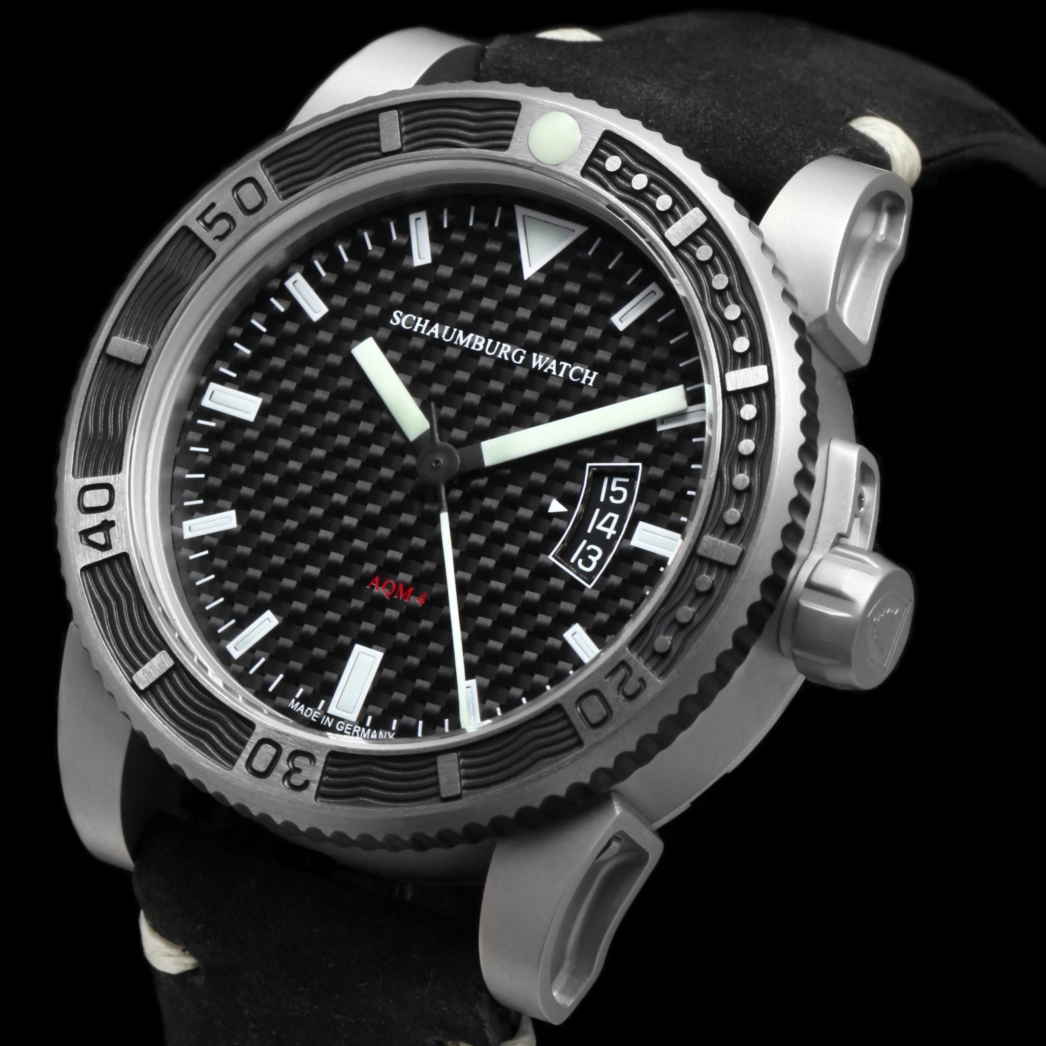 SCHAUMBURG AQM4 Carbon - Red Army Watches