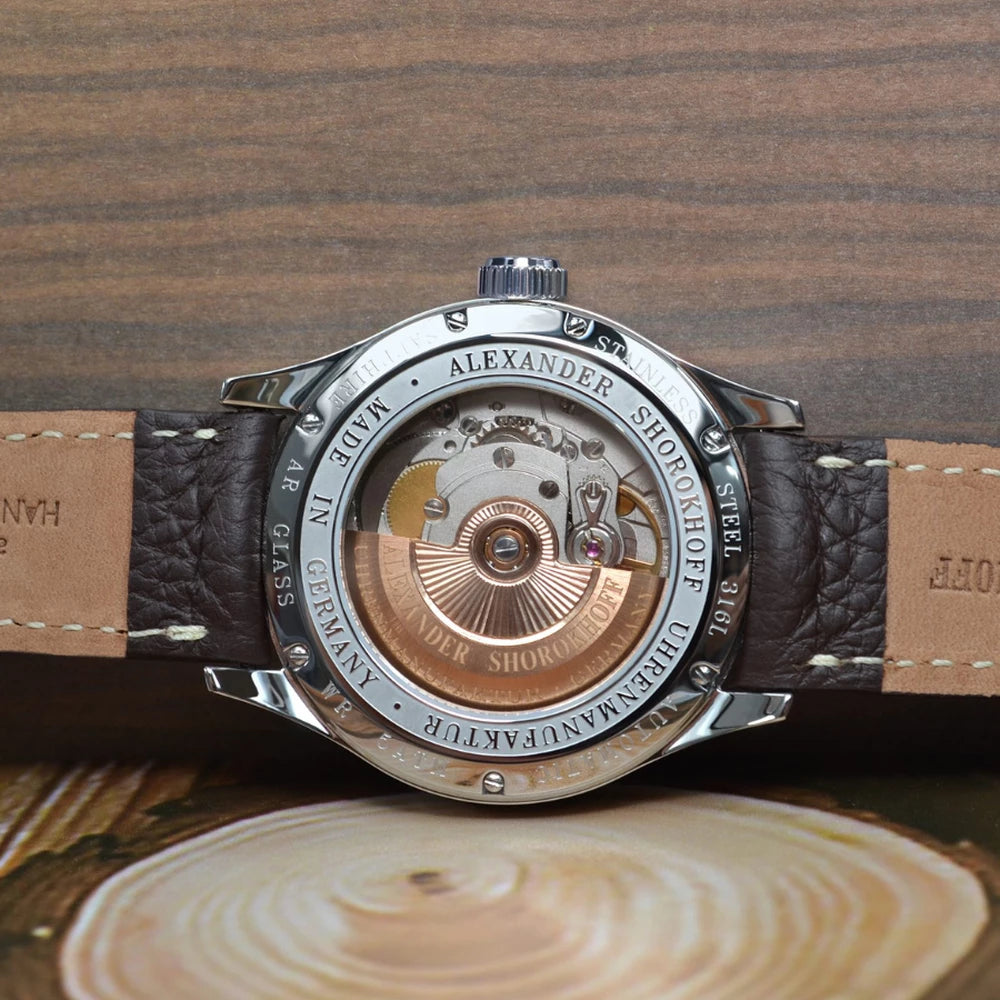 ALEXANDER SHOROKHOFF  Guilloché Black - Red Army Watches