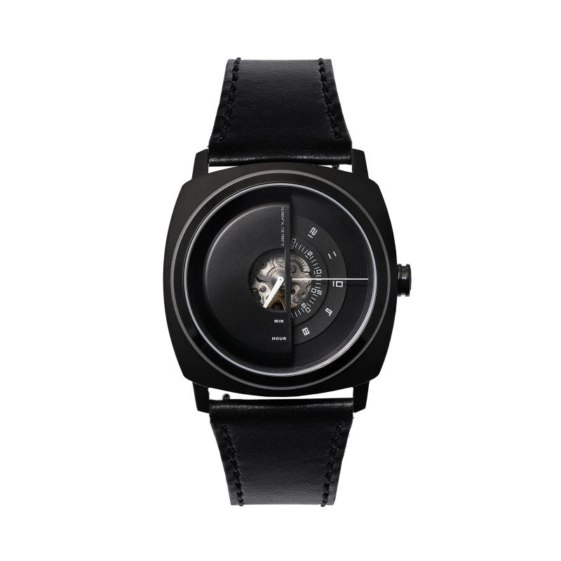 TACS AUTOMATIC MASK PLAYER WATCH (BLACK PHANTOM) TS2101A - Red Army Watches