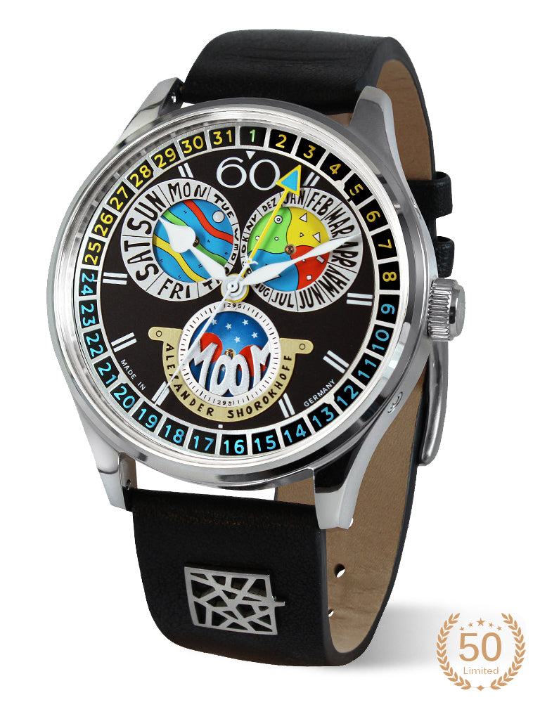 ALEXANDER SHOROKHOFF Full Calendar Cadamomo Black - Red Army Watches