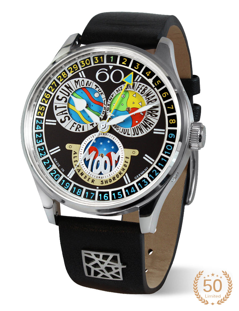 ALEXANDER SHOROKHOFF Full Calendar Cadamomo Black - Red Army Watches