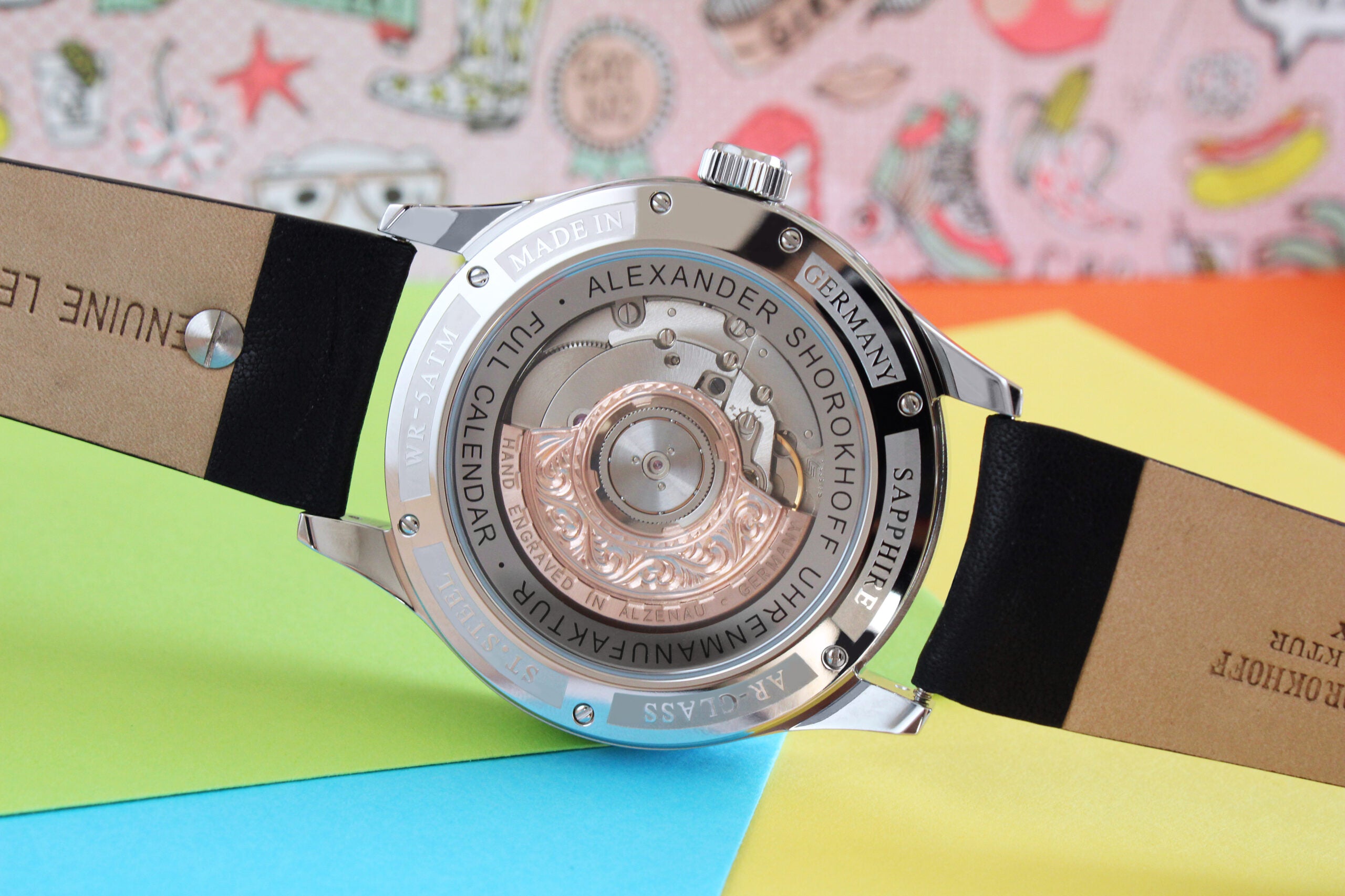 ALEXANDER SHOROKHOFF Full Calendar Cadamomo Black - Red Army Watches