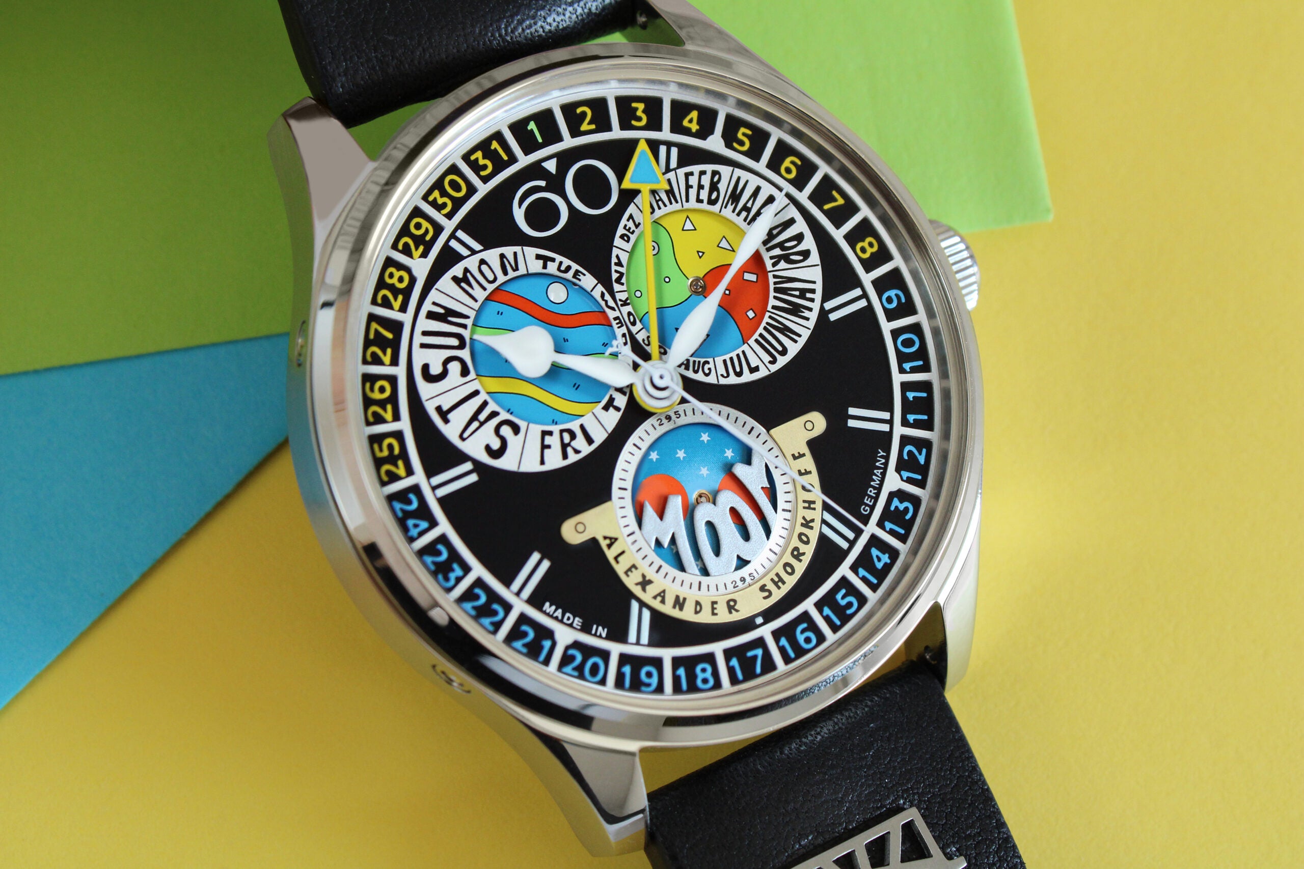 ALEXANDER SHOROKHOFF Full Calendar Cadamomo Black - Red Army Watches
