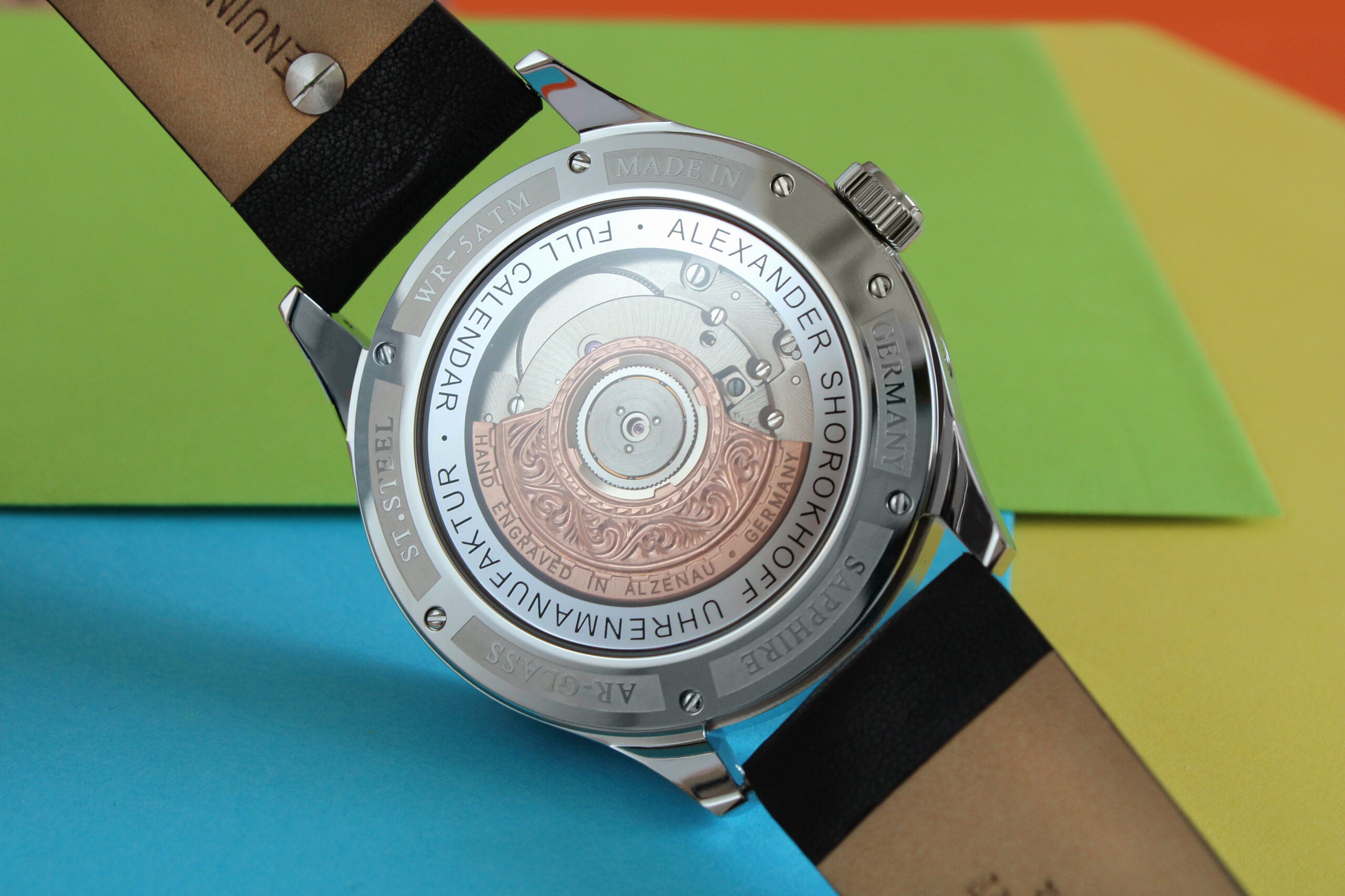 ALEXANDER SHOROKHOFF Full Calendar Cadamomo Black - Red Army Watches