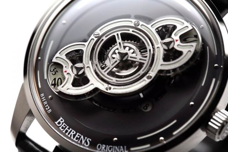 BEHRENS "SPACE TRAVELLER" AUTOMATIC BLACK FUME - Red Army Watches