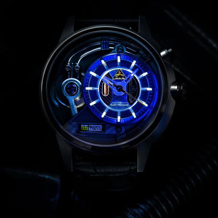 The ELECTRICIANZ Stone Z 45mm Leather - Red Army Watches