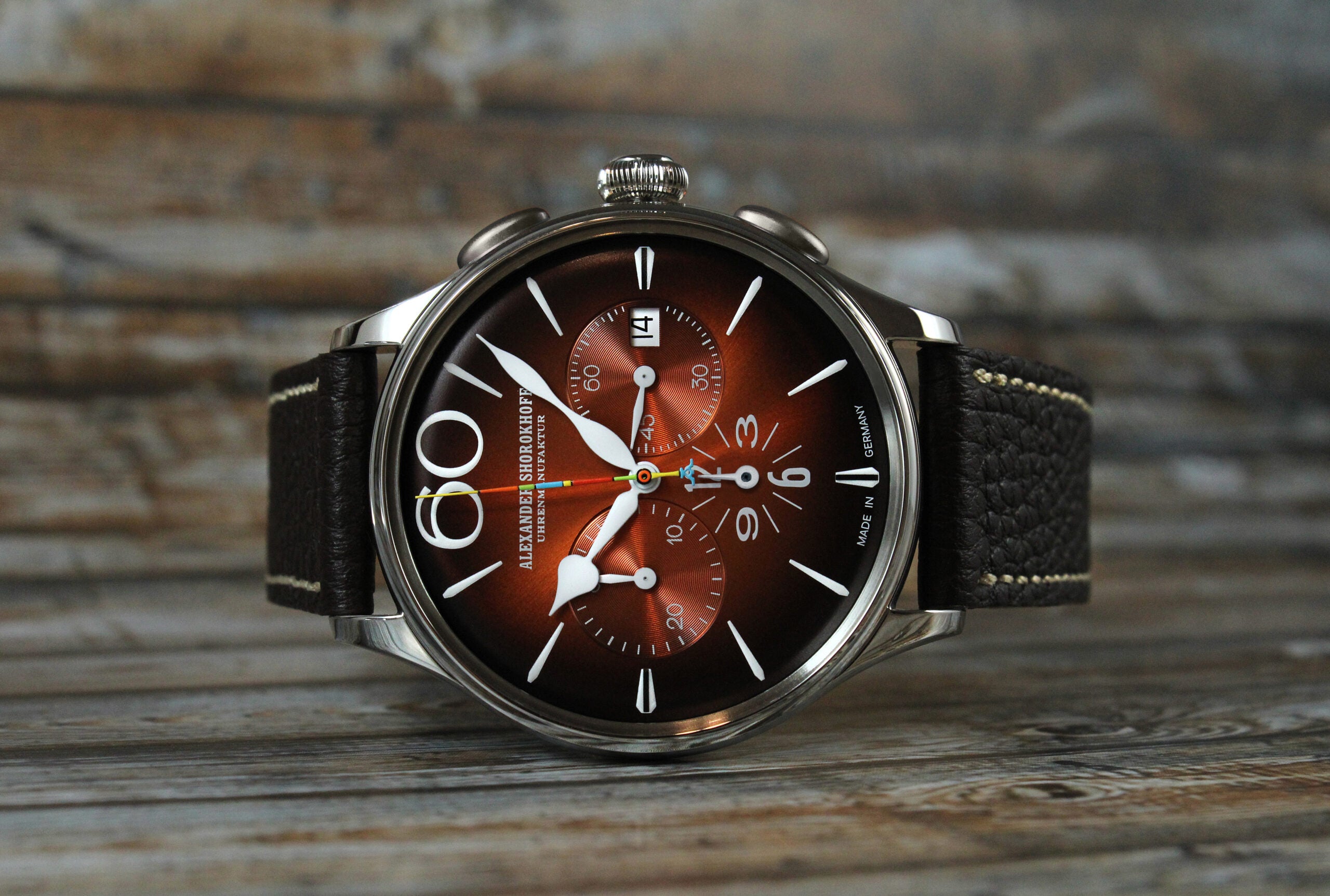 ALEXANDER SHOROKHOFF Happy Second Orange - Red Army Watches