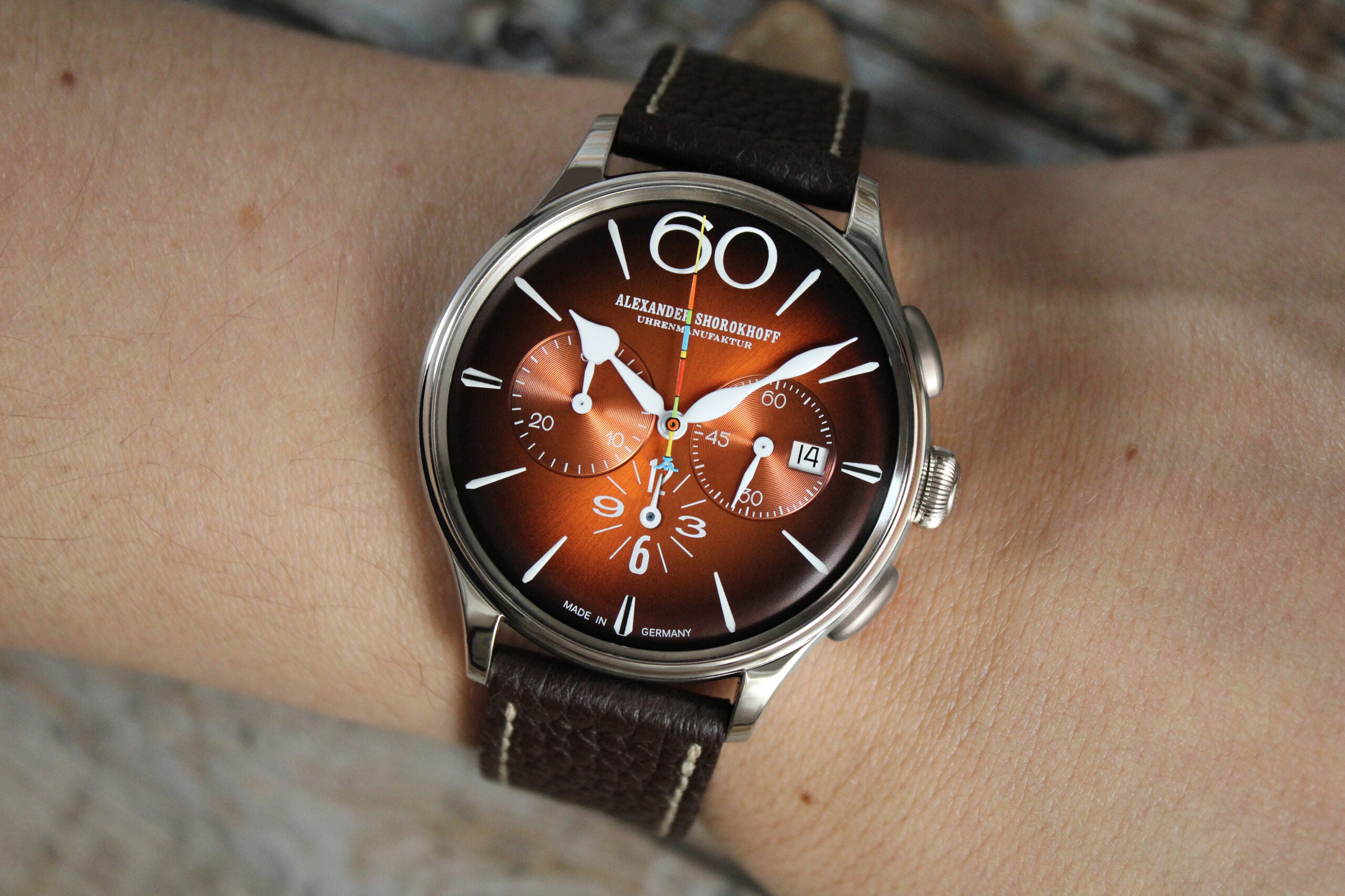 ALEXANDER SHOROKHOFF Happy Second Orange - Red Army Watches
