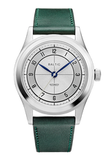 BALTIC HMS 002 SILVER (GREEN STRAP) - Red Army Watches 