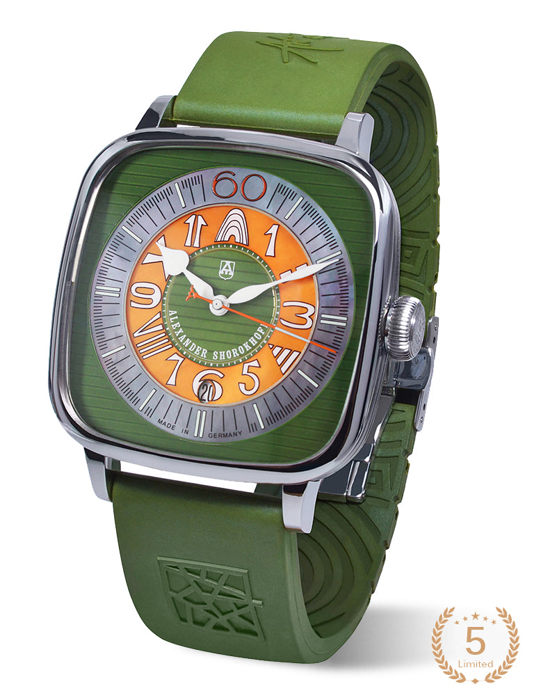 ALEXANDER SHOROKHOFF Kandy Sport Unique Green - Red Army Watches