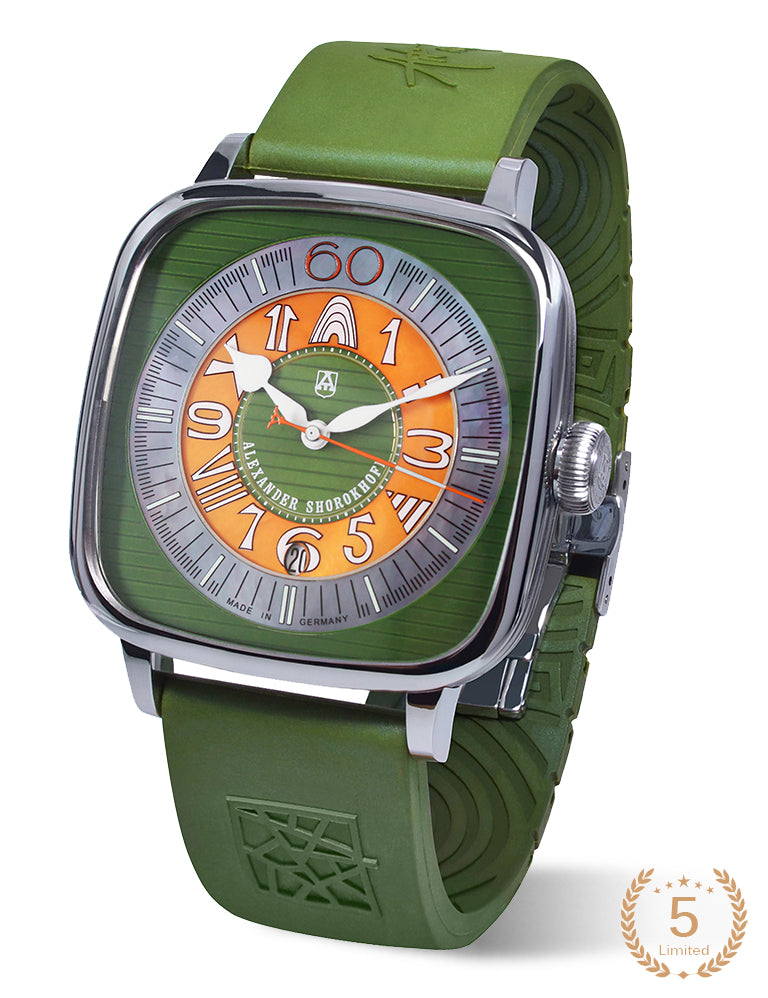 ALEXANDER SHOROKHOFF Kandy Sport Unique Green - Red Army Watches