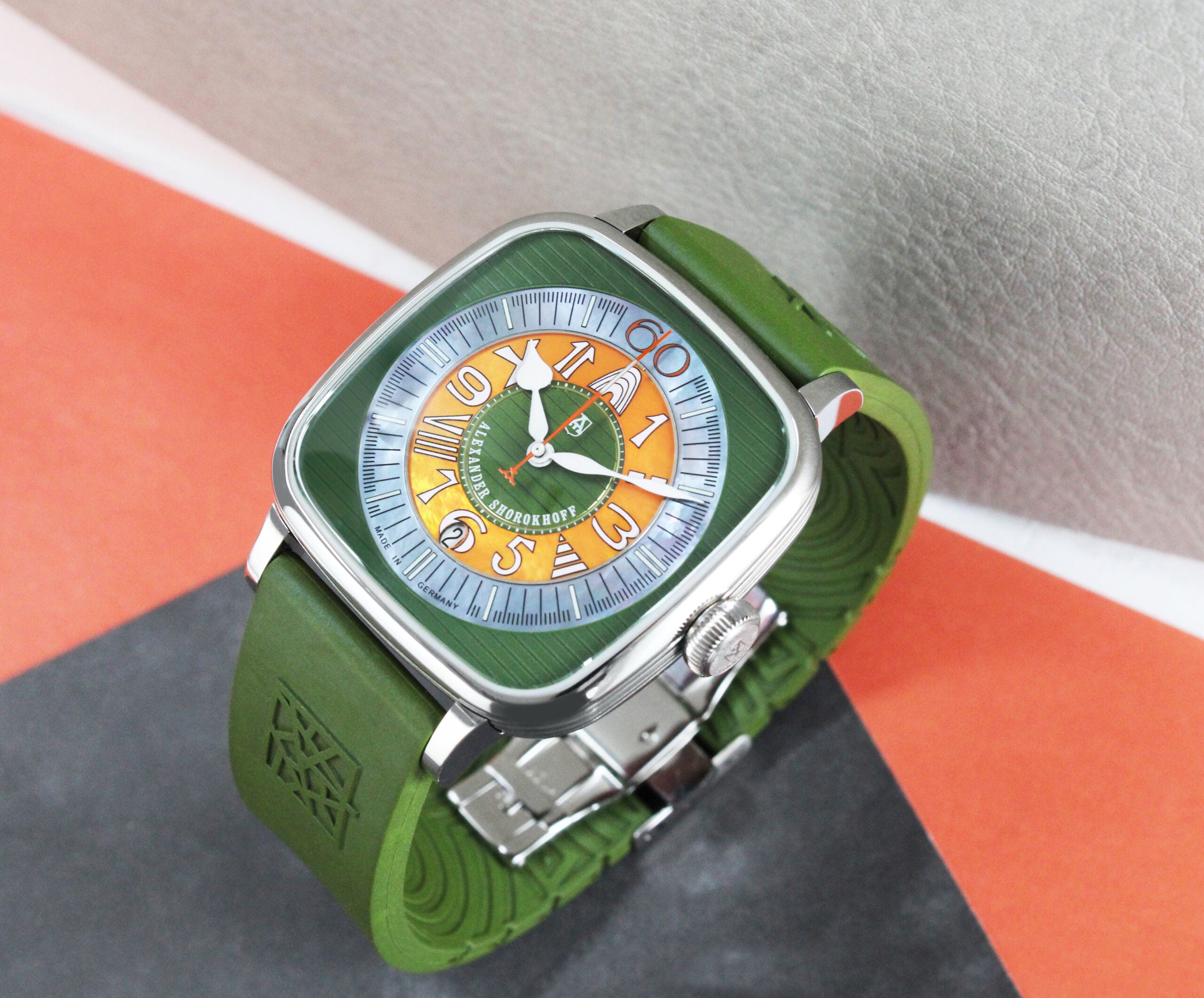 ALEXANDER SHOROKHOFF Kandy Sport Unique Green - Red Army Watches